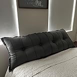 Daneey Large Headboard Pillow Queen Pillow Headboard Soft Daybed Pillows Bolster Pillow for Bed & Couch Long Pillow for Bed Decorative, Removable Cover