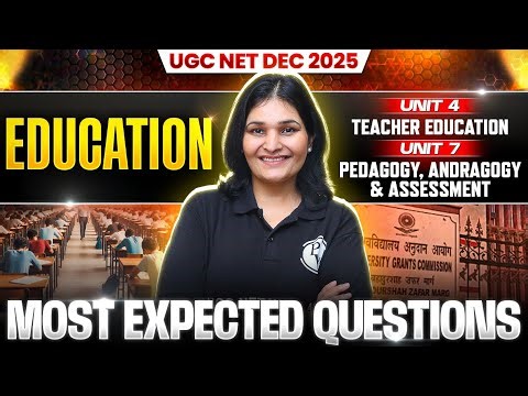 UGC NET Education | Teacher Education, Pedagogy Andragogy | UGC NET Education Most Expected Question