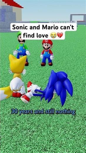 SONIC and MARIO CAN’T BE HAPPY 😭💔 #roblox #micup #sonic