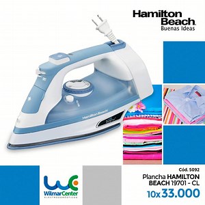 Ahora la terea del planchado será mucho más fácil de realizar con la plancha a vapor de Hamilton Beach 🙌🏻 Pedí ya mismo la tuya en Wilmar Center al mejor precio. ➡ Hacé tu pedido desde el WhatsApp haciendo clic al enlace: http://bit.ly/2WxWmj1 ⬅ Hamilton Beach Paraguay #planchas #WilmarCenter | Wilmar Center
