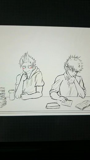study session 😉#anime #kirishimaeijirou #myheroacademia #bakugoukatsuki #kiribaku #bakugo #kirishima #mha #animestyle #bnha