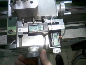 Drehmaschine Positionsanzeige aus Messchieber