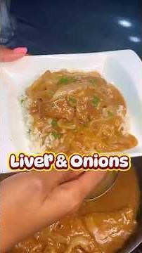 Liver & Onions! Old School Meal Idea #viral #liver #liverandonions #recipe #cooking #food #fypシ