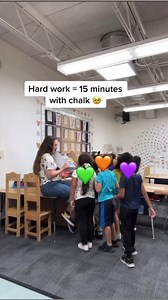 78K views · 1.7K reactions | Please find time for fun! Kids learn through play 梁 Bonding is everything  #Kindergarten #kindergartenteacher #teacher #firstyearteacher #bonding #chalk | Sara A James | Facebook