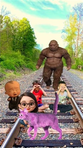 GTA 5 Five Big Foot Yeti😂 attack baby #short #youtube