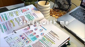 Study with me | 到学习时间啦 | 实时环境音 | 写字声 ASMR | 2 hour | Julia's study room