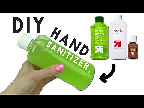 DIY Hand Sanitizer Tutorial ONLY 2 Ingredients EASY! Alcohol and Aloe Vera