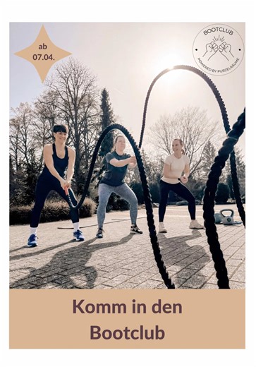 Aus Boot Camp wird Boot Club 🔥 Was wir gestartet haben, wächst weiter – stärker, intensiver, gemeinsam. Der Boot Club ist mehr als Training. Es ist Teamgeist, Motivation, Power 💪 Hier pushen wir uns gegenseitig, gehen über Grenzen hinaus und feiern jeden Fortschritt – zusammen. Egal ob du stärker werden willst, Motivation suchst oder einfach Teil von etwas Größerem sein willst: Das ist dein Platz. Start: 7. April Wann: Jeden Dienstag, 19-20 Uhr Anmeldung nicht notwendig- komm einfach in unsere