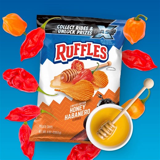 A little sweet and a whole lot of spice bring the flavor to our latest Ruffles drop: New Honey Habanero! Who’s looking forward to trying this one? | PepsiCo