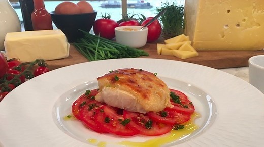 James Martin's poached haddock with Welsh rarebit