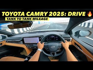 Toyota Camry Hybrid 2025 Mileage Test + Drive Review: Comfort ,Performance & Real Mileage ?