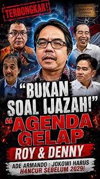 EXPOSED ❗️The Malicious Intentions of Roy Suryo and Denny Indrayana.