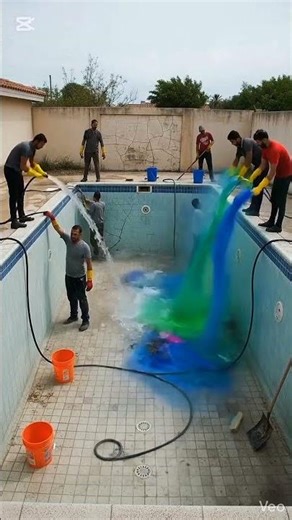 Plain Pool Transforms into Magical Glowing Paradise! 😍✨