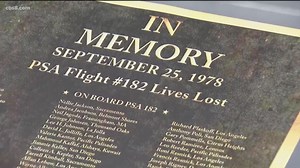 Memorial held in San Diego on 41st anniversary of PSA Flight 182 crash