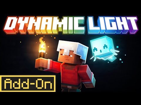 "Dynamic light Add-on in Minecraft BE"