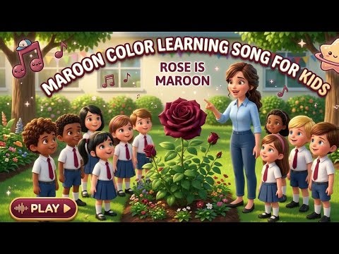 Let’s Learn Maroon 🌹! Fun Colors for Kids