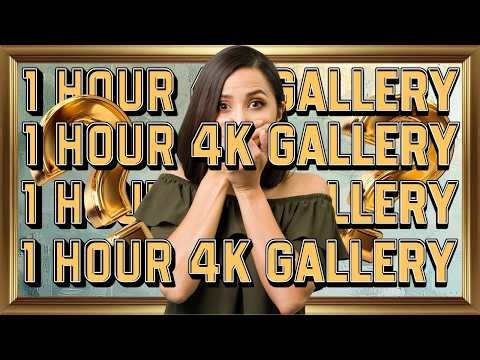 Modern Art Screensaver for TV | 1 Hour Minimalist Abstract Gallery 4K