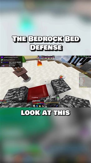 Bedrock Bed Defense in Minecraft Bedwars #minecraft #zyph #bedwars #hypixelbedwars #minecraftpvp #gamerboy
