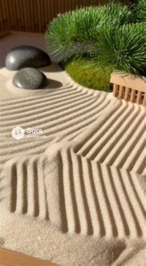 ASMR Zen Garden Soothing Sand Raking