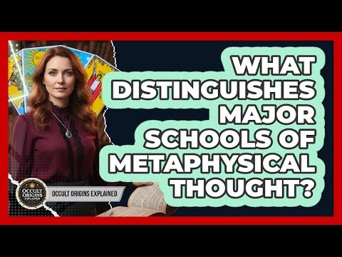 What Distinguishes Major Schools of Metaphysical Thought?