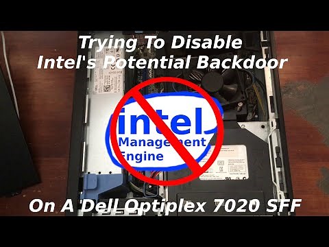 Let's Disable Intel ME on a Dell Optiplex 7020 SFF