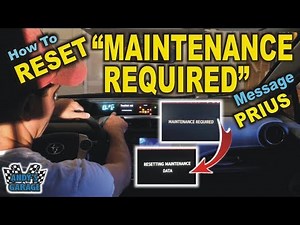 How To Reset "Maintenance Required" Message - Toyota Prius (Andy’s Garage: Episode - 90)