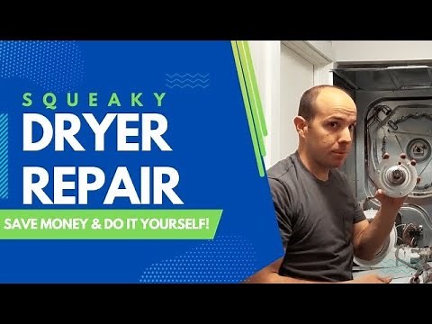 Squeaking dryer repair for stackable Frigidaire or Kenmore dryer
