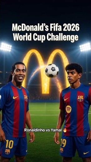 Ronaldinho vs Lamine Yamal McDonald's Challenge | Who's Actually the GOAT? #football #worldcup
