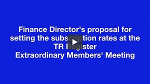 TR Register Finance Proposal