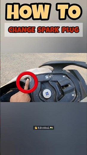 How to change spark plug of yamaha ray zr 125cc hybrid scooter #yamaha #rayzr125 #automobile