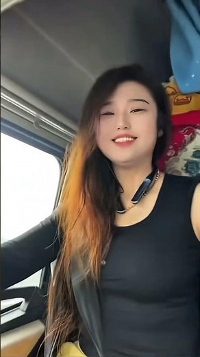 Driving on mountain roads today❤️#girltrucker #automobile #trucking