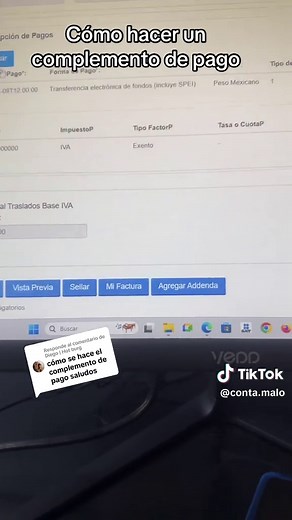 Cómo hacer un complemento de pago efectivo