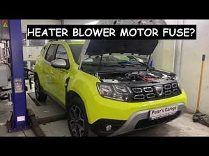 Dacia Duster AC / Heater blower motor fuse relay location replacement
