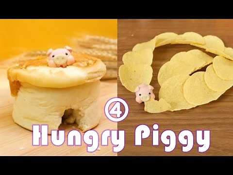 Hungry hungry pig 4 🤣 | This is the funniest Stop Motion Animation | Cute Piggy Eating Tiktok
