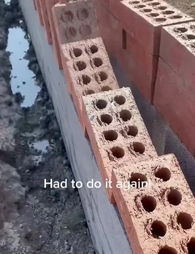 Amazing bricks falling hilarious 🤣