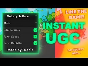 Roblox Motorcycle Race OP Script | Infinite Wins, Speed, Rebirths