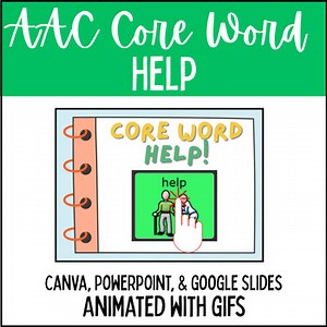Core Word Help, AAC Activities, Adapted Books Special Education, Speech Therapy
