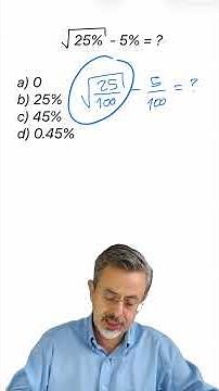 Square root of a percentage