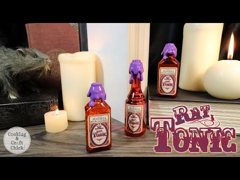 Rat Tonic : Harry Potter Potion : Magical Menagerie : Tinting Glass : Potion Prop : Harry Potter DIY