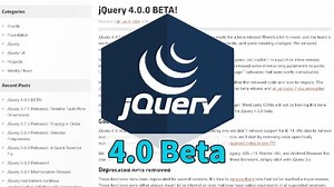jQuery 发布了新版本！ 4.0.0 beta 来了！