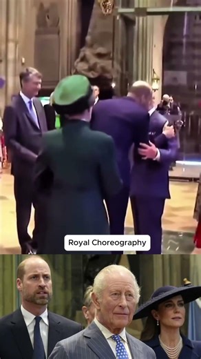 Royal Choreography at Westminster Abbey #royalfamily #princewilliam