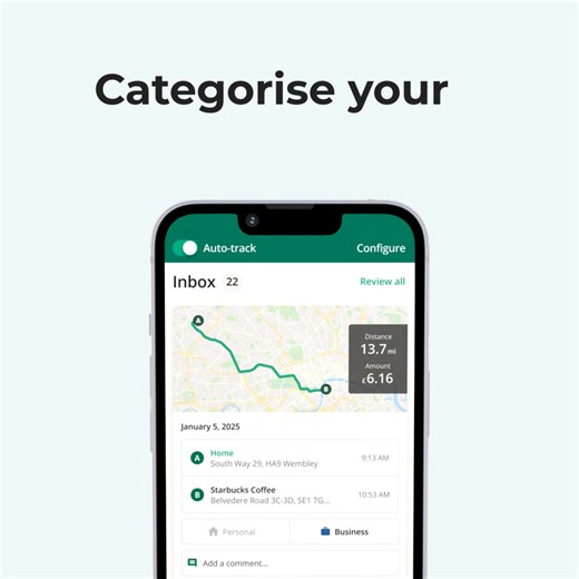 Track all your business trips automatically with Driversnote. Set it up once and it logs trips in the background while you drive, saving you time and making sure nothing gets missed. Review and sort trips in seconds, so your mileage log stays clean and accurate. When tax time comes, create HMRC-ready mileage reports fast and send them straight to your accountant or tax adviser. Try Driversnote - Download the app today | Driversnote