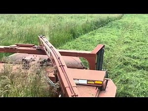 Hesston 1340 Discbine 1086 international harvester cutting hay