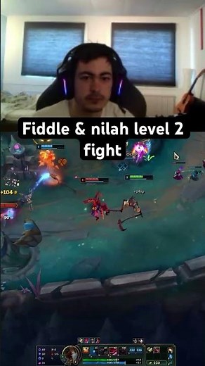 Nilah and fiddle support level 2 fight #leagueoflegends #fiddlesticks #league