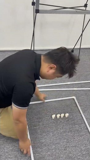 PVC pipe stand for backdrop, installation guideline video l. By PL Inkjet . Printing Master