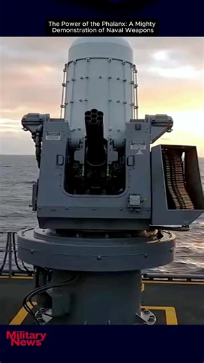 The Power of the Phalanx: A Mighty Demonstration of Naval Weapons #MilitaryTechnology #AdvancedWeapons #DefenseInnovation #ModernWarships #FutureFighters #AdvancedFightersTank #PrecisionMissiles #CombatDrones #AirDefenseSystems #FutureWarfare | military news