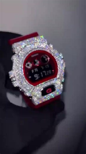 🔴💎⌚ Red Iced-Out G-Shock Watch 🔥✨ Turn heads everywhere you go 😮‍🔥 with this bold red iced-out G-Shock ⌚💎 — the perfect mix of street luxury 🧊 and tough durability 🛡️. Built to shine ✨ and built to last 💪. ✨ Features: 🔴 Vibrant red case & strap ❤️‍🔥 💎 Fully iced bezel – maximum shine 🧊✨ 🛡️ Shock-resistant & super durable 💪 🌙 LED backlight for night visibility 💦 Water-resistant for everyday wear 👌 Comfortable fit – daily drip or special events 🎉 🔥 Perfect for flexing 😎, stree