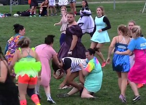 Prom Dress Rugby looks amazing!!! 🔥😂🏉 | Rhino Rugby USA