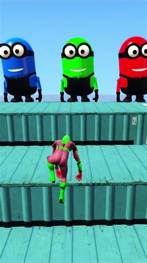 GTA 5 Ragdoll Challenge: Spiderman vs Minion Epic Water Jump Fails 52
