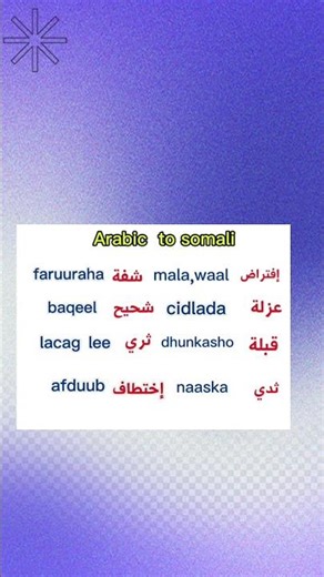 Carabi to somali translation